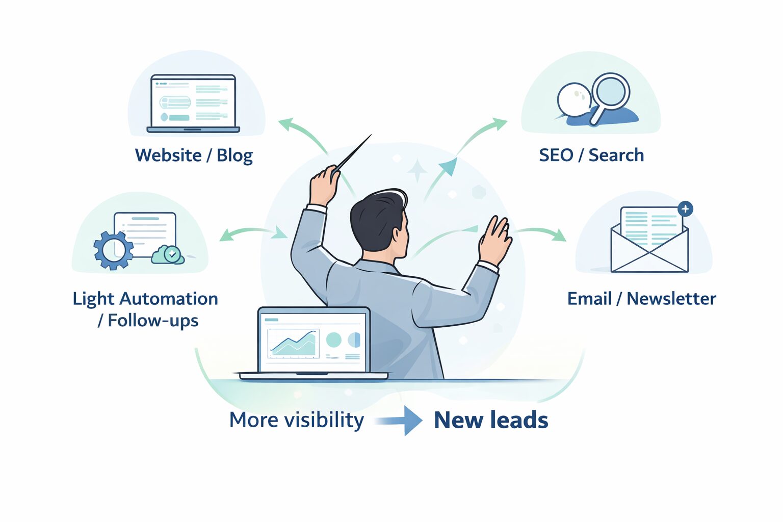 Marketing strategy for generating leads