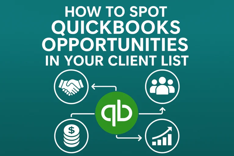 Identifying QuickBooks client opportunities visually