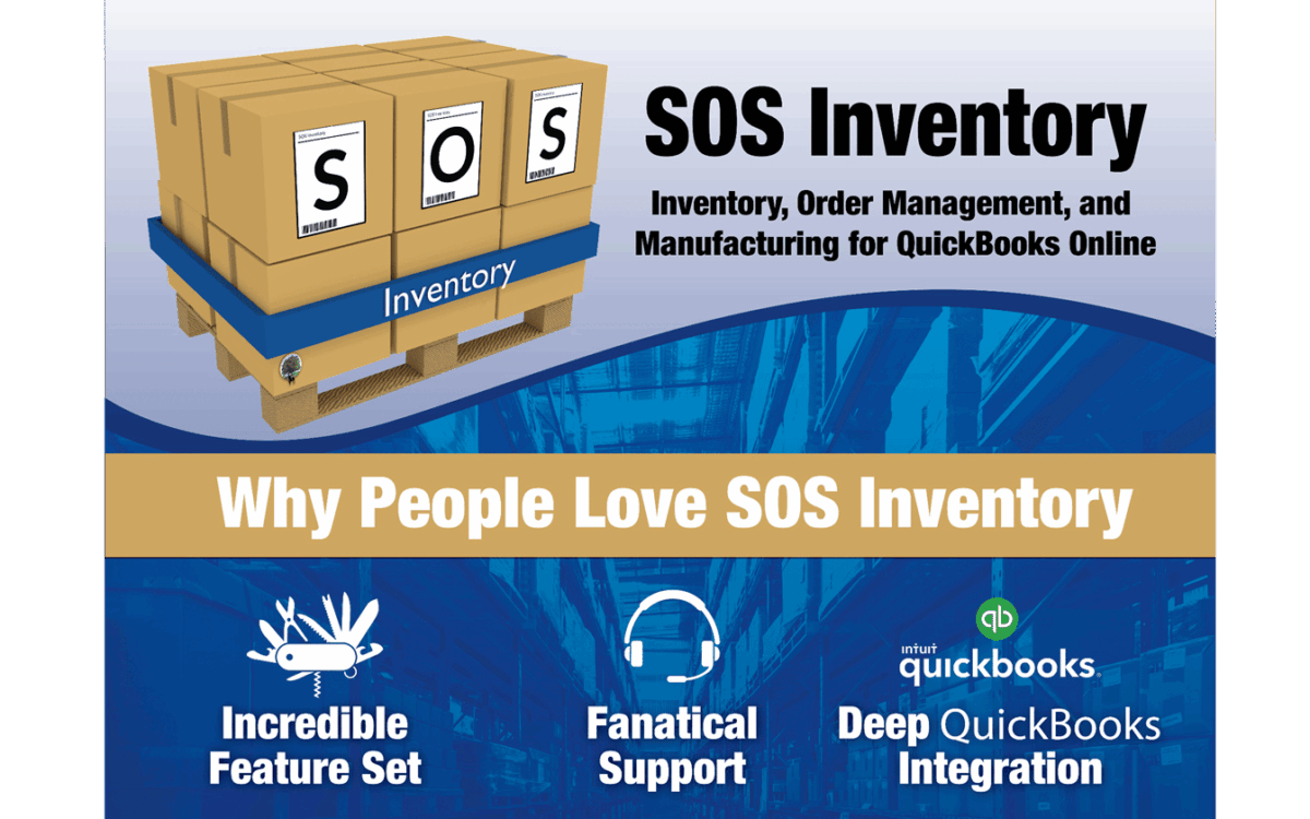 SOS Inventory promotional graphic
