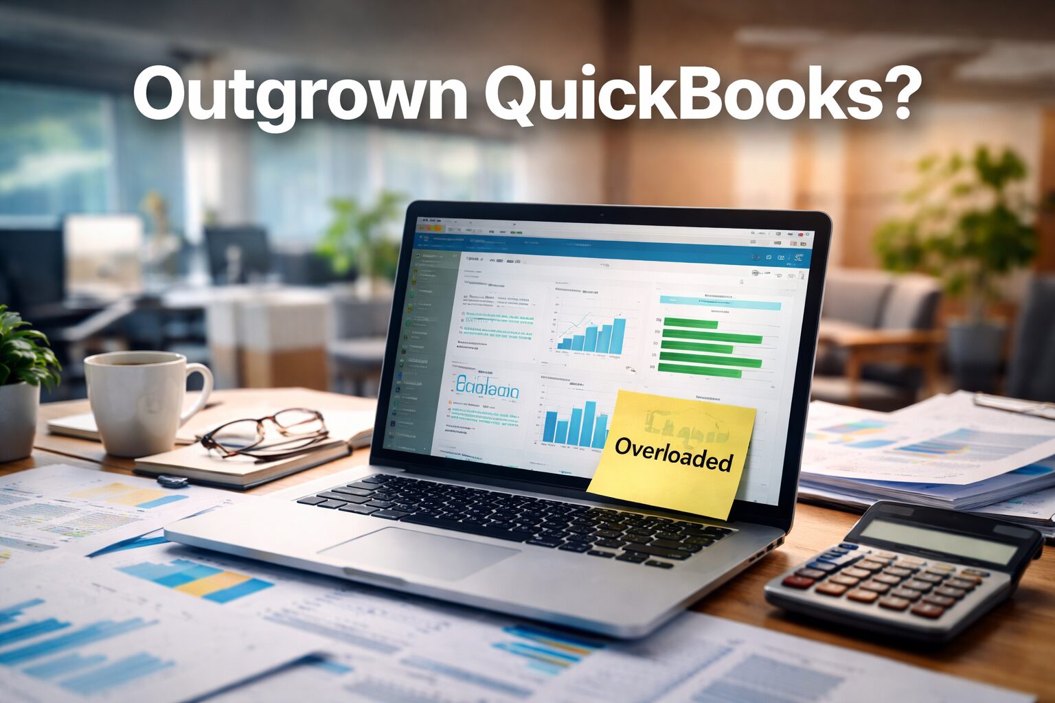 Laptop displaying financial data and charts