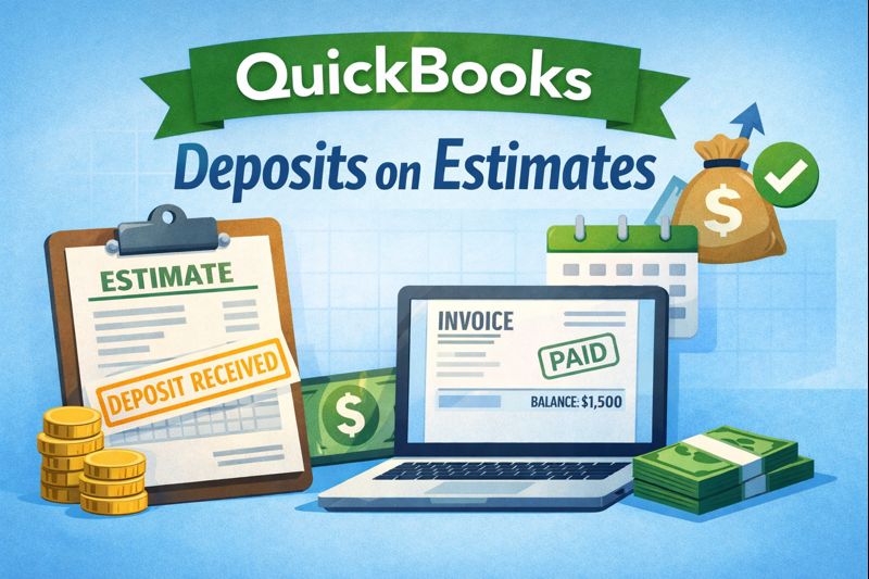 QuickBooks Online Deposits on Estimates